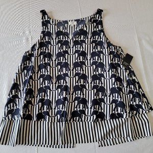 Crown and Ivy, NWT Elephant Blouse, Size M